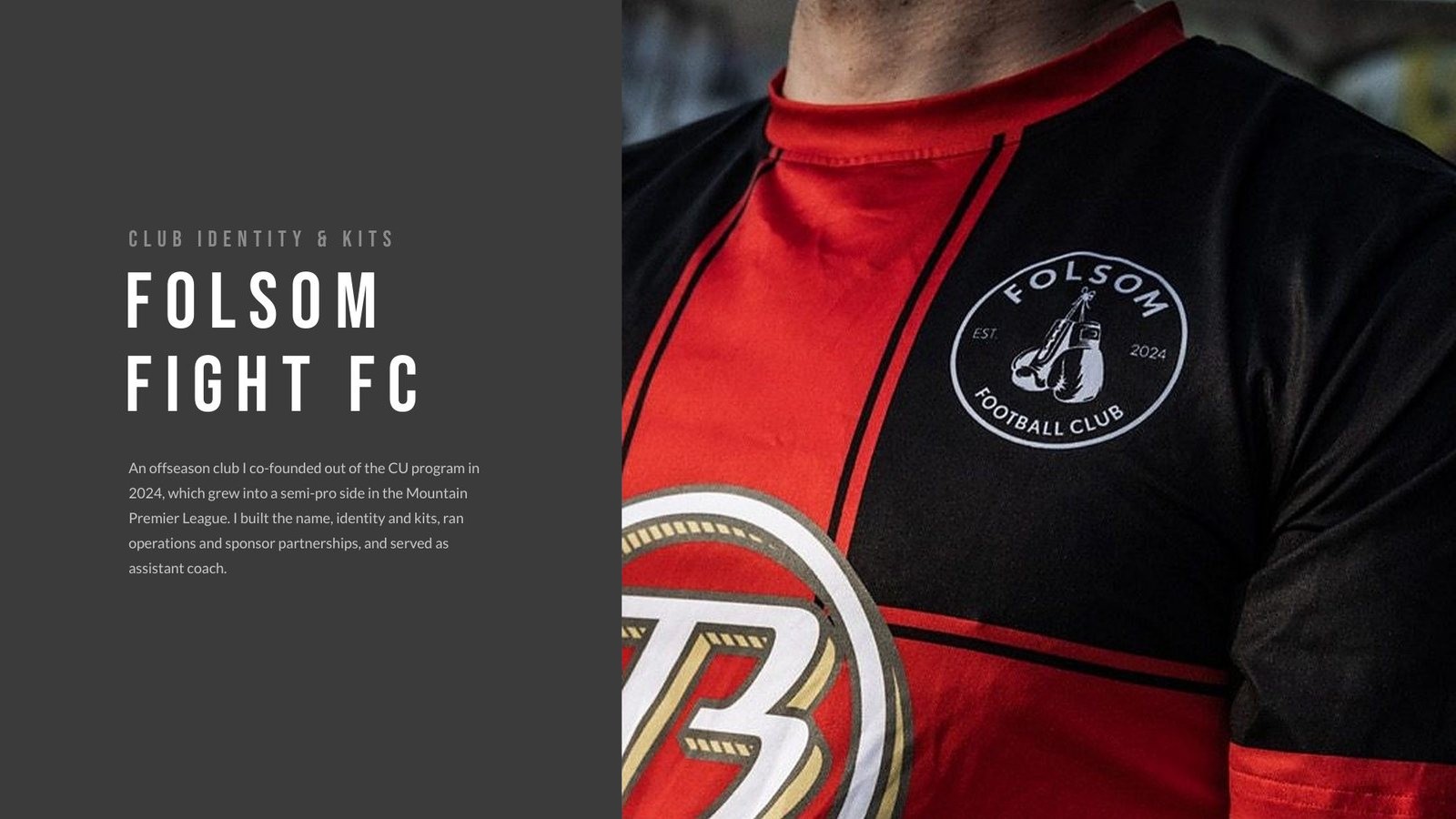 Folsom Fight FC club identity and kit